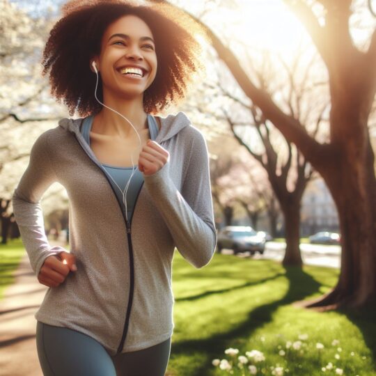 attività fisica e salute - stile di vita attivo - donna corre nel parco