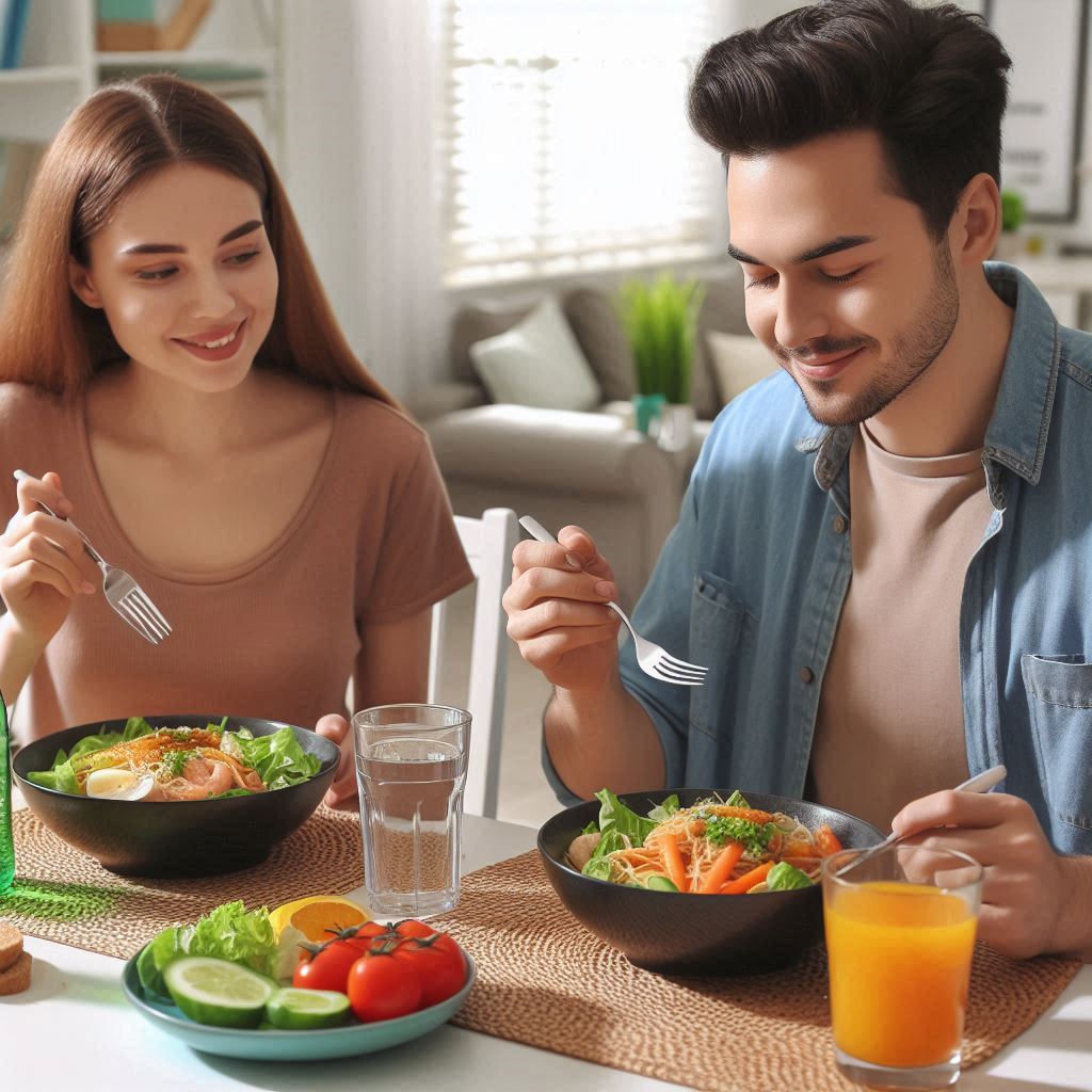 allergie estive check-up coppia a tavola senza allergeni